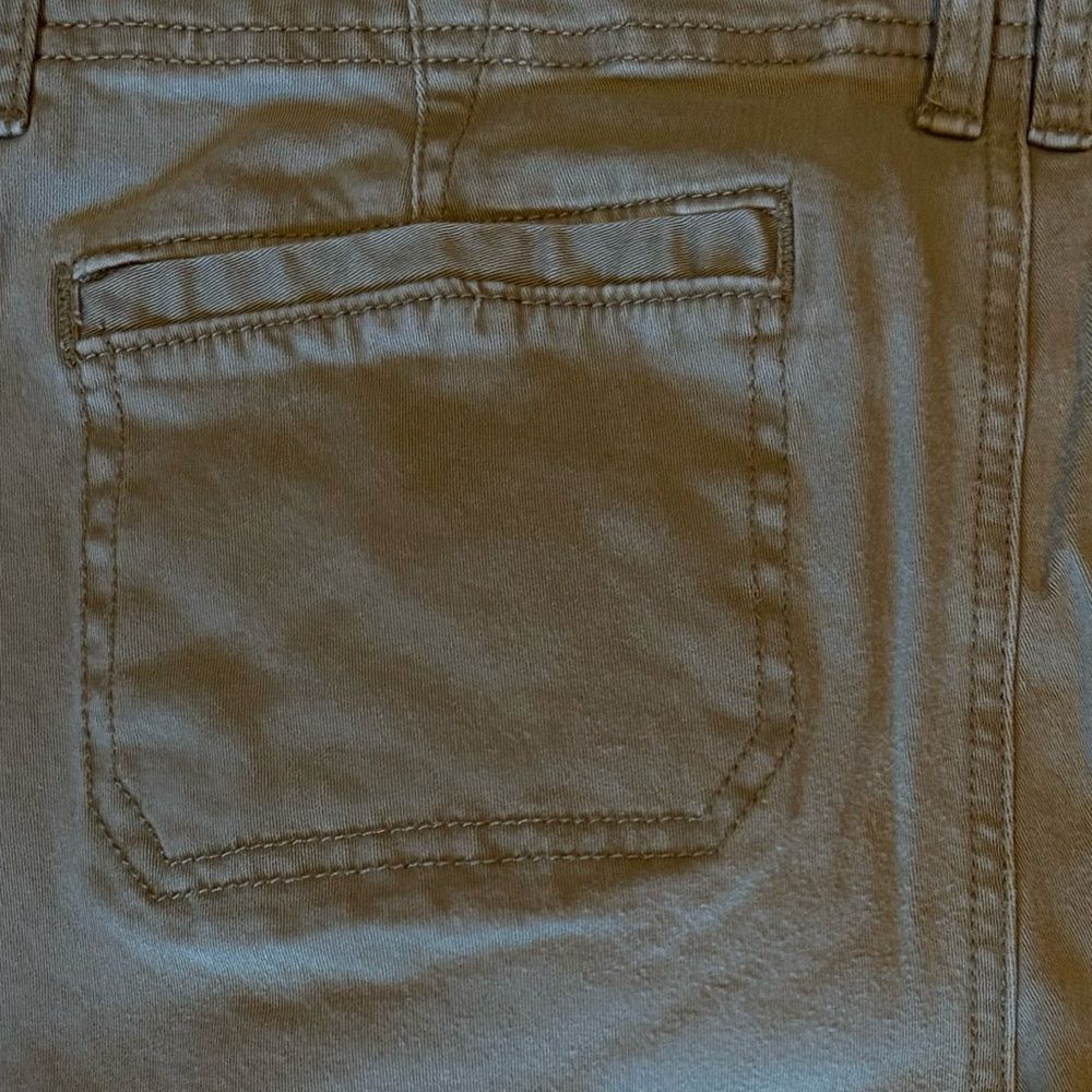 Hollister Low Rise Khaki Chino Pants Womens Juniors 7 W28 Slim Fit Beige Casual - Picture 6 of 6